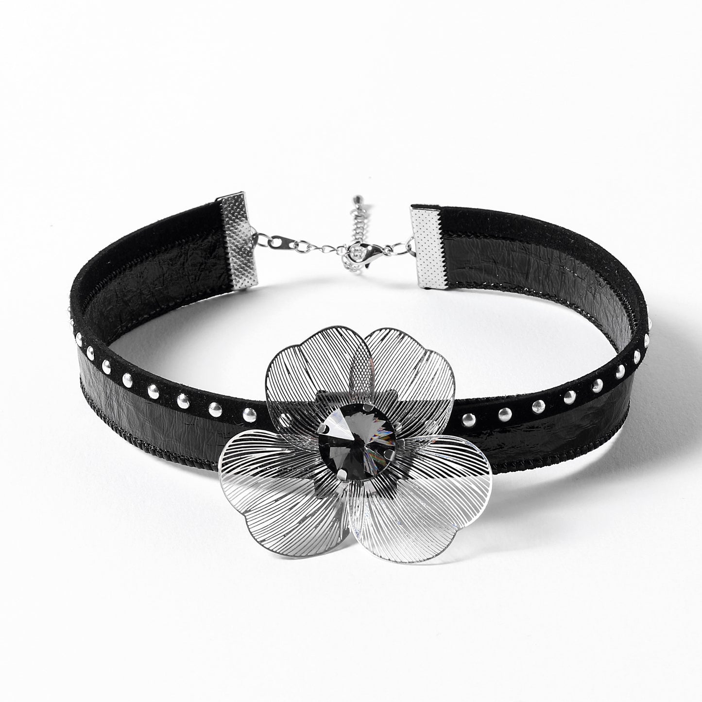 Black Floral Choker