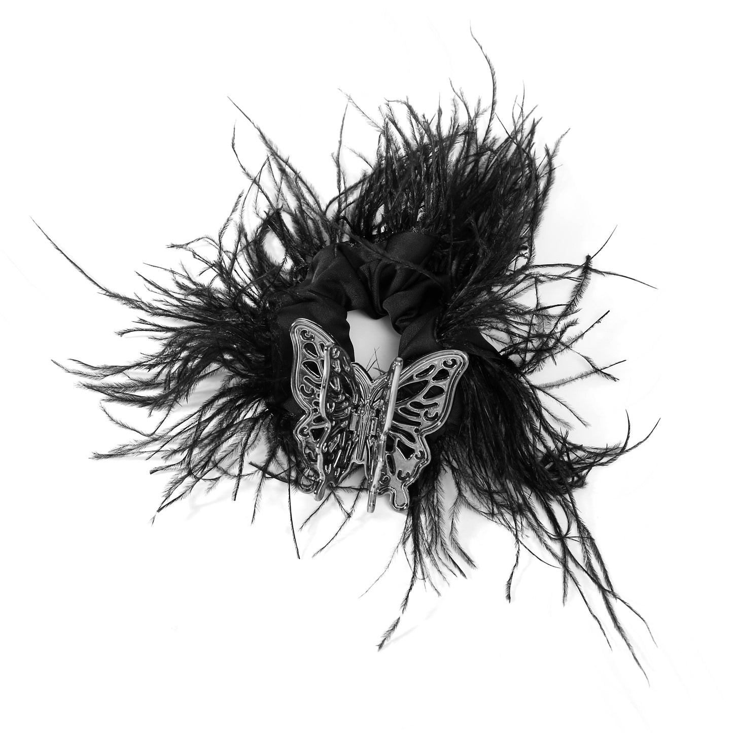 Gothic Feather Hair Tie